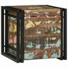 Storage Box with Storage Compartment 40 X 40 X 40 Cm Solid Acacia Wood