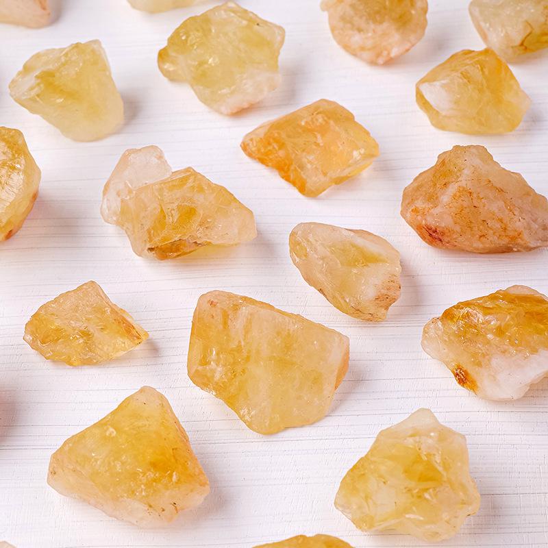 Natural Brazilian Citrine Raw Stone for Decoration: Large Chunk for Flower Pots & Fish Tanks.