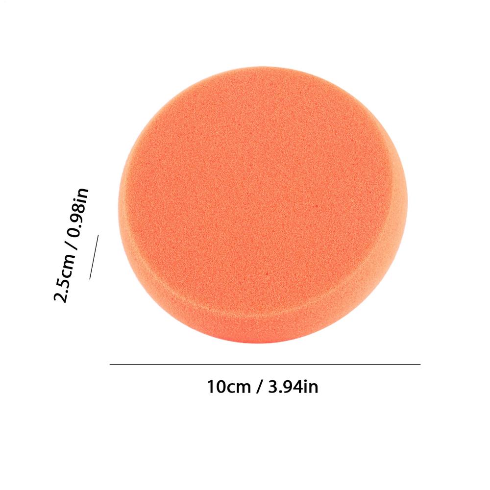 5pcs Set Car Wash Wax Polish Pad Auto Wax Applicator Pad With Handle Sponge Applicators Foam Wax Pad Car Detailing Supplies