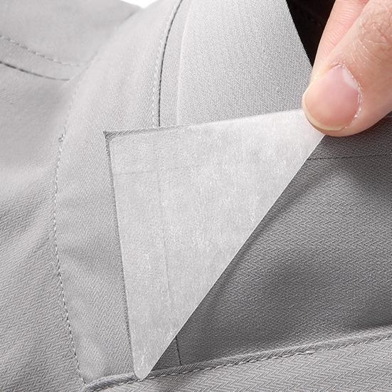 50 Stück Kragenaufkleber, unsichtbare und stilvolle selbstklebende Hemdausschnitt-Fixierer für perfekten Kragensitz