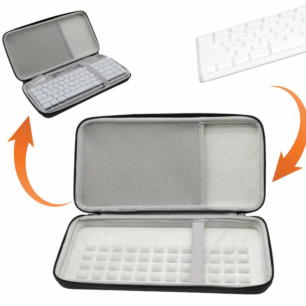 Schutzhülle für Magician RX LP Mechanische Tastaturen, Aufbewahrungstasche mit Reißverschluss, stoßfester Tastatur-Organizer