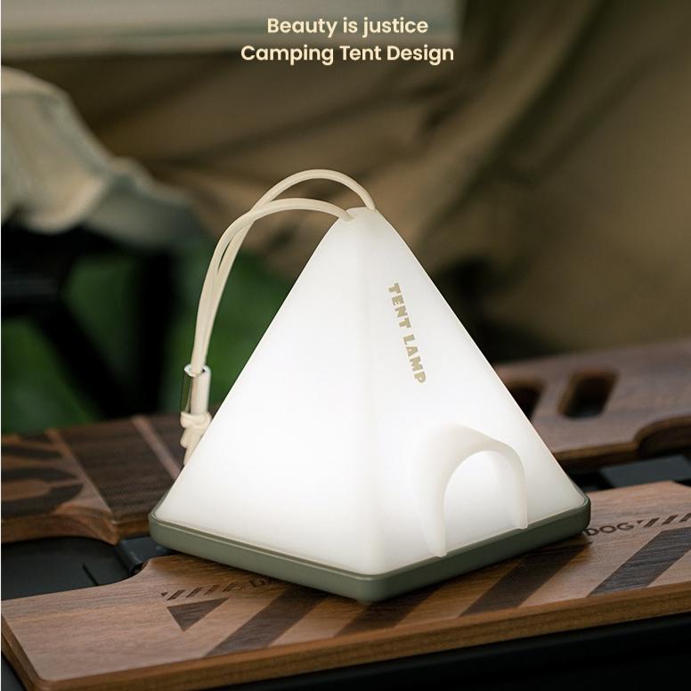 Portable Tent Night Light USB Rechargeable Bedside Lamp Minimalist Camping Mood Light