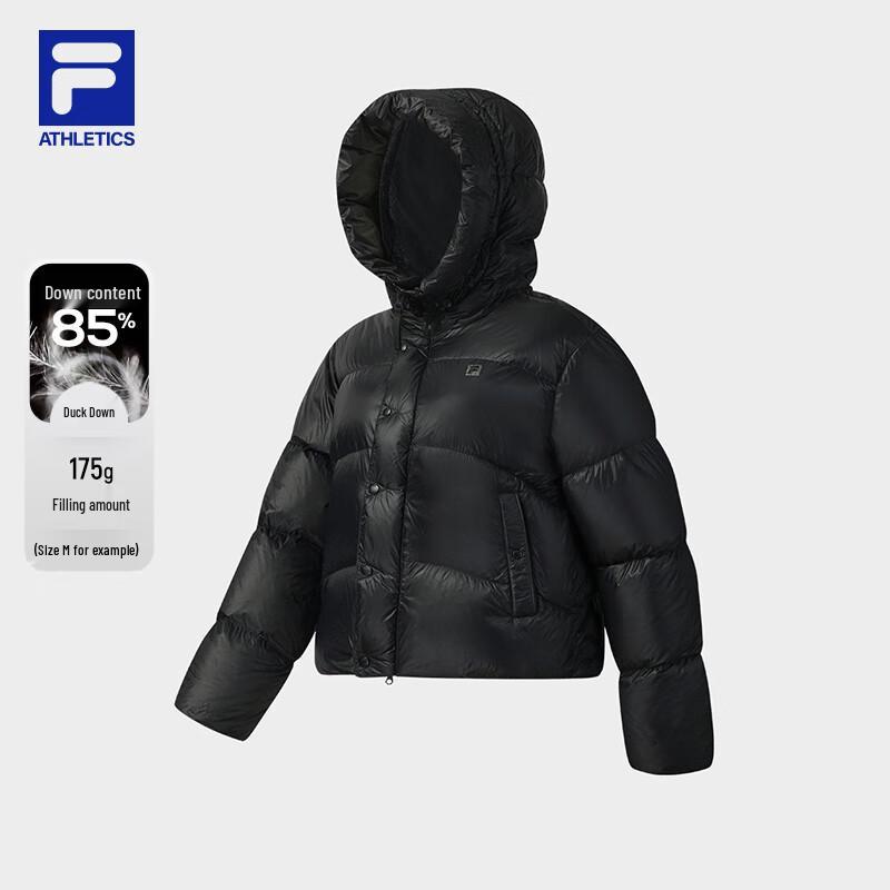FILA Women's RGB Hooded Loose Fit Down Jacket