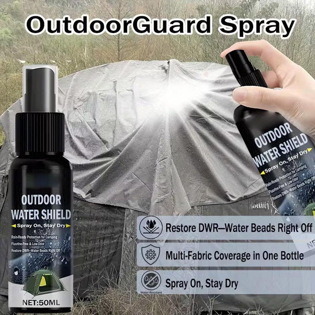 Waterproof Spray For Fabric 50ml Waterproof Shelter Spray Outdoor Backpack Water Shield For Shoe Boot Sneaker Outdoor Tent Wood