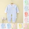 Baby Cotton Long Sleeve Romper With Bone Free Design For Newborns And Infants