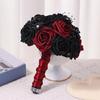 Bridesmaids Bouquet Gothic Flowers Bouquet for Bridesmaids Dark Wedding Bouquet for Halloween Party Ceremony Anniversary