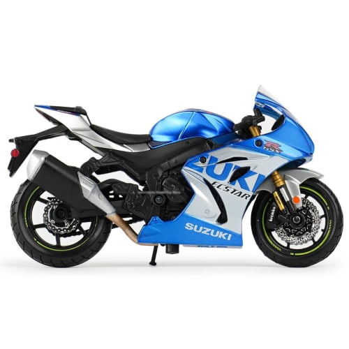 Bburago 1/18 Scale Suzuki GSX-R 1000 2021 Blue / Motorcycle Diecast Model Car Finished Product 18-51088