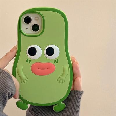 Funny Sausage Mouth Avocado Case For Iphone 14 13 11 12 Pro Max 14 Plus Cartoon Roztomilý mäkký silikónový zadný kryt telefónu