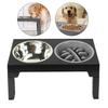 Raised Dog Bowl with Adjustable Stand Elevated Cat Water Bowl Slow Feeding Bowls Food Container for Cat Dogs Small Pet