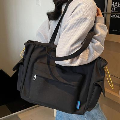 Sommer 2025 neue Stofftasche Damen große Kapazität Premium lässige leichte Umhängetasche College-Studenten Klassenfahrten Tragetasche