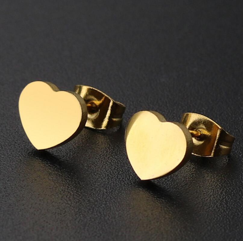 Korean Black Star & Moon Heartbeat Gesture Stainless Steel Earrings