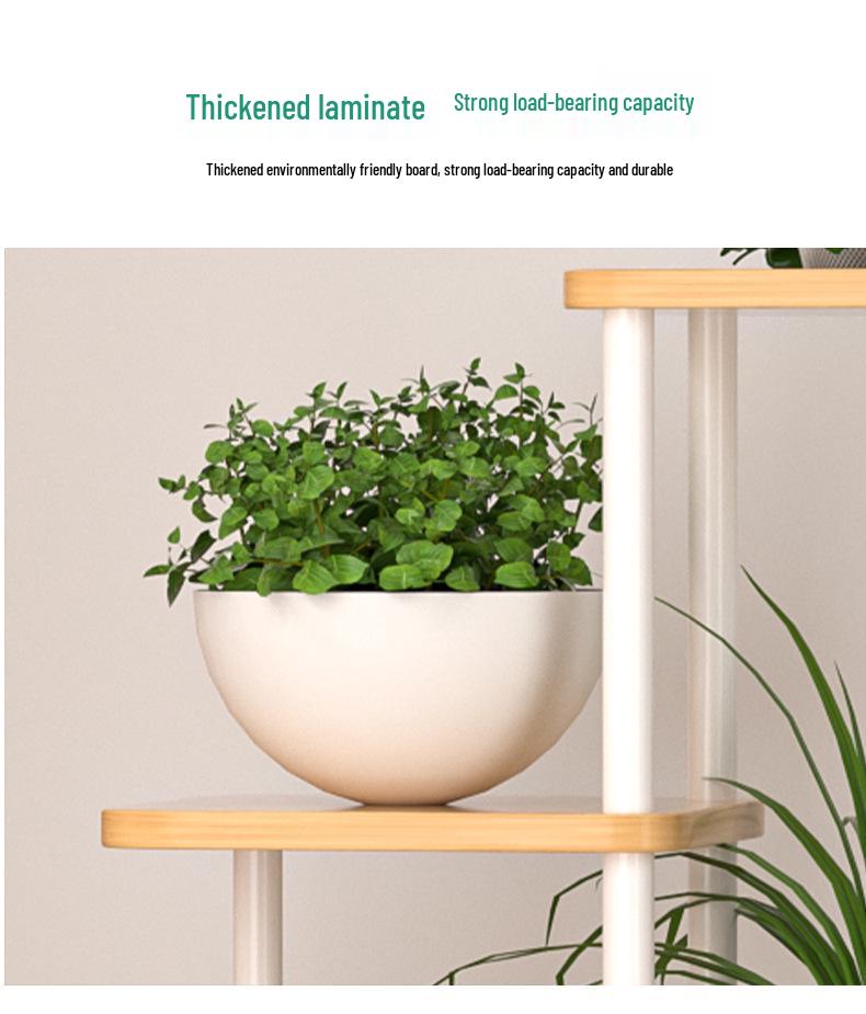 Tall Iron Art Multi-Layer Indoor Flower Stand for Living Room and Balcony 