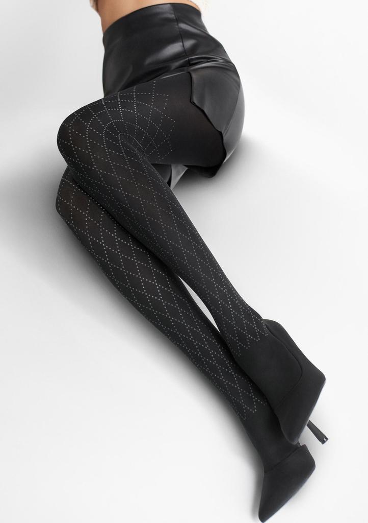 Rajstopy damskie w romby Allure B01 Marylin