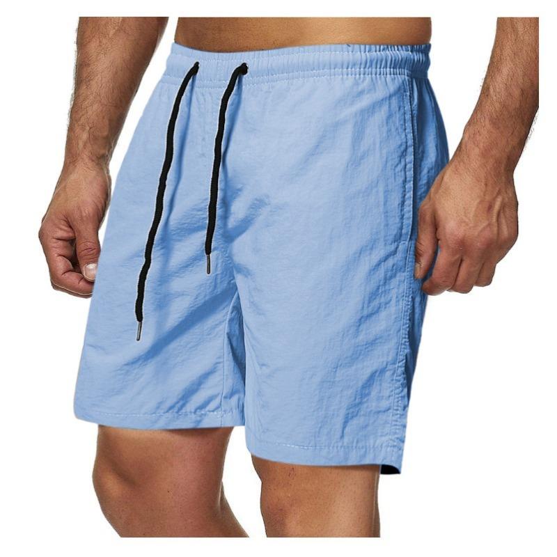 Men's 5-minute Quick-dry Solid Color Beach Pants Sports Fitness Shorts