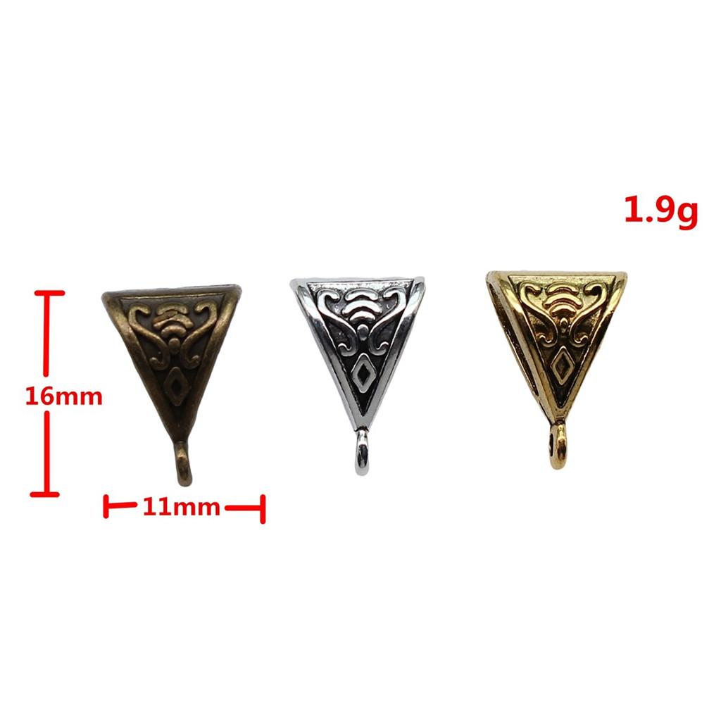 Antique Twisted Pattern Bail Connectors For Charm Attachments Craft Jewelry Accessories