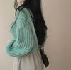 Autumn and Winter Cashmere Sweater Women's Self-Cultivation Half High Neck Cardigan Warm Knitted Sweater Women