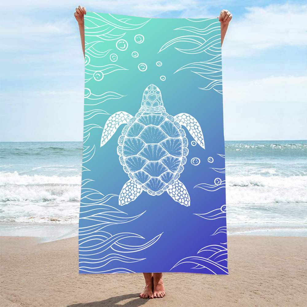 70x140 Microfiber Custom Printed Beach Towel - Absorbent & In Stock