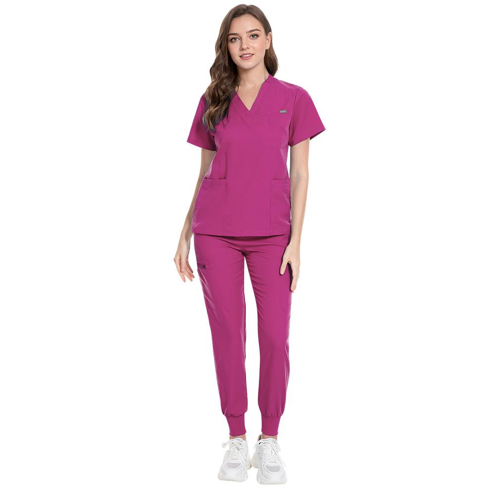 Women's and Men's Short Sleeve Scrub Suit for Dental, ICU, and Salon Professionals