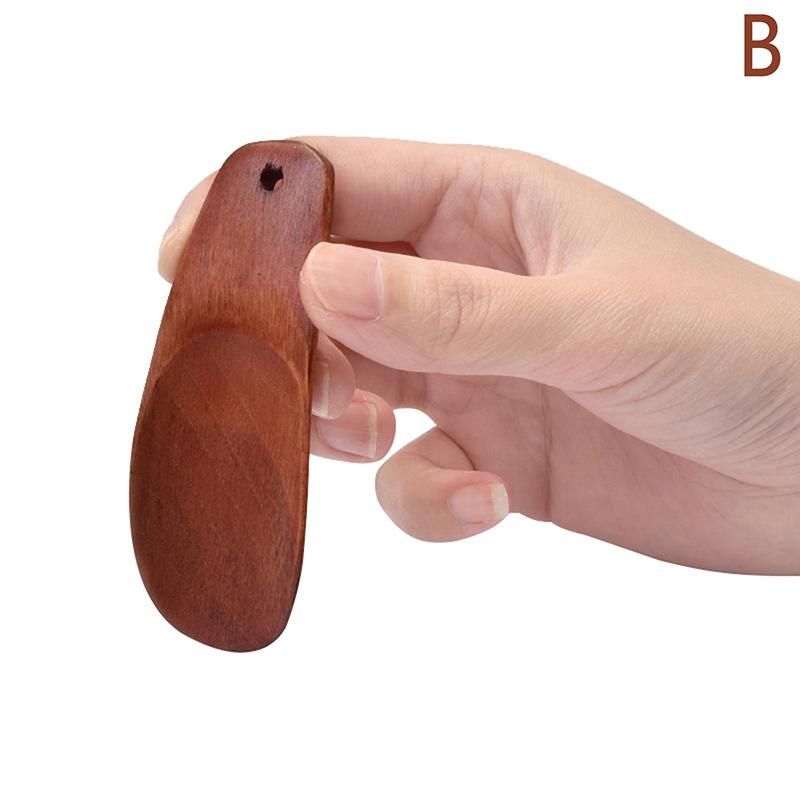 

1 шт. Мини-бионический деревянный рожок для обуви, деревянный рожок для обуви, портативный ручной подъемник для обуви с длинной ручкой, аксессуары для обуви