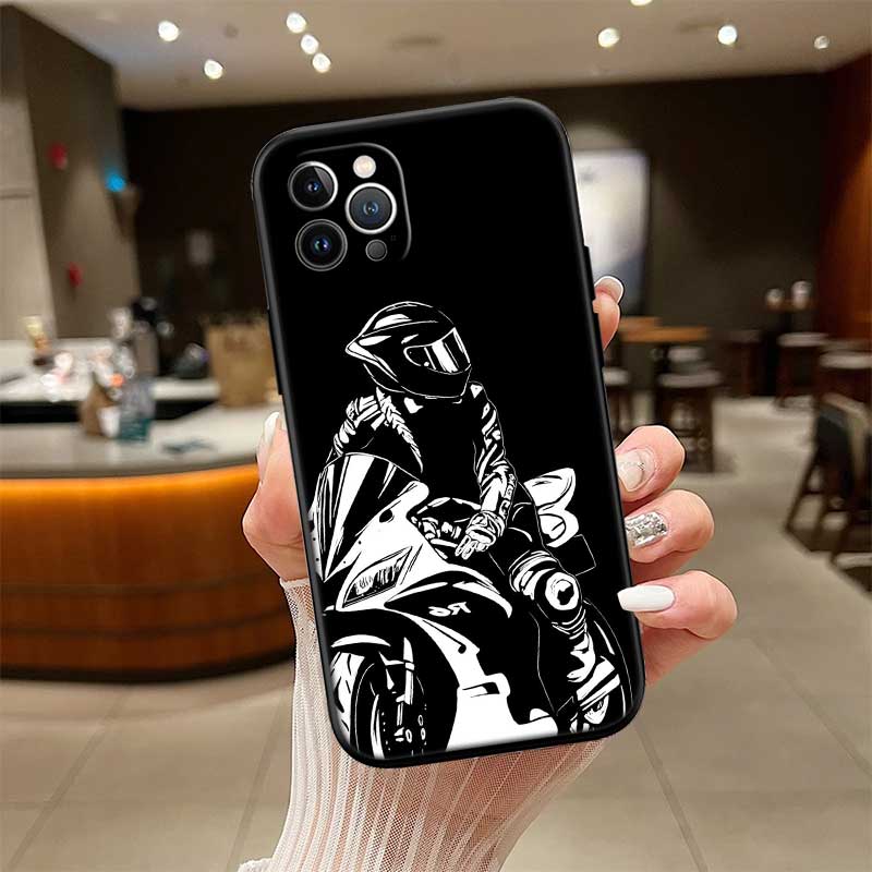 UP38 Motorcycle Racing New High-End Shell Phone Case for Redmi Note 10 11 12 Pro Max 10S 10C 10T 11A 11S 12S 12C