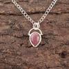 Natural Black Rhodonite 925 Sterling Silver Daughter Gift Trendy Pendant Jewelry PP-56-26