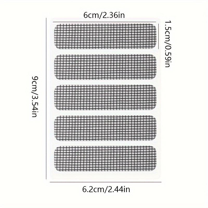 10 sheets/50pcs of Drainage Mosquito Prevention Stickers for Screens And Windows, Featuring Embroidered Fabric Designs