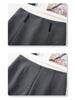Women's 2024 Gray Sequin High-Waist A-Line Skirt - Slimming Spring & Autumn Hip-Wrap Skirt