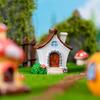 Mini Cartoon Mushroom Pumpkin House Micro Landscape Decoration For Car Home Desktop Ornaments