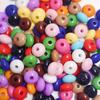 500g/lot Acrylic Charm Spacer Flat Round Beads DIY Necklace Bracelet Wheel Bead for Jewelry Making Accessories 8*4.5mm