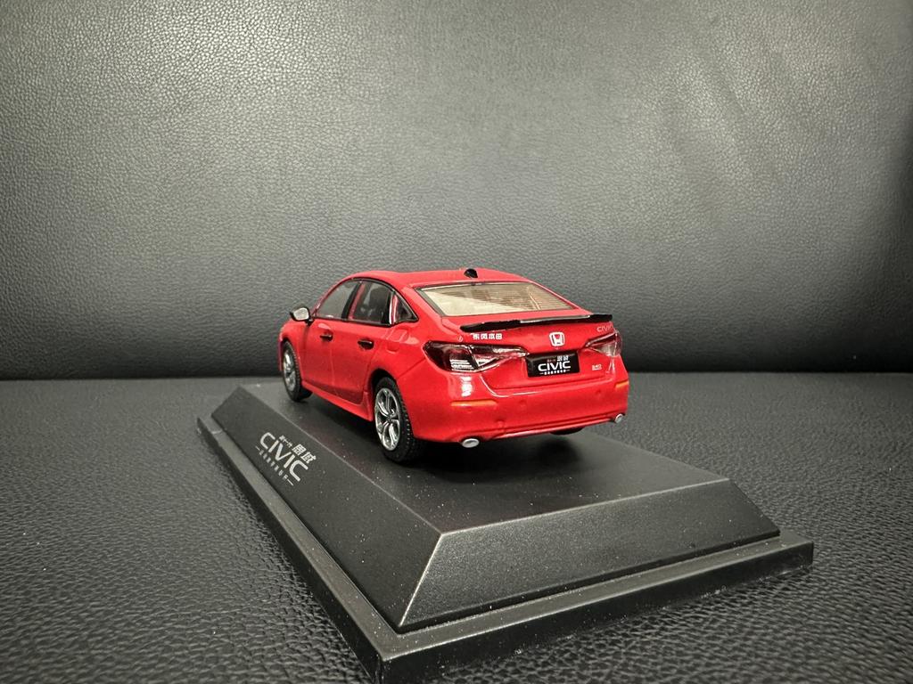 Dongfeng Honda 2023 Red 11th Generation Civic Car Model 1:43 Simulation Model Center Console Internet Celebrity Car Ornament FX1