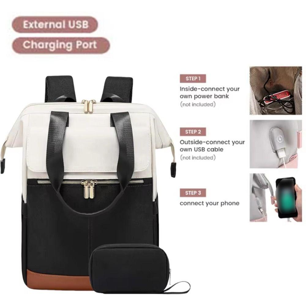 Multifunctional Mommy Shoulder Bag Waterproof Baby Stroller Organizer  Business Trip