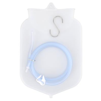 Clear Silicone Enema Bag Kit Safe Coffee Milk Cleaning Portable Colon Cleanse Enema Bag Kit for Men