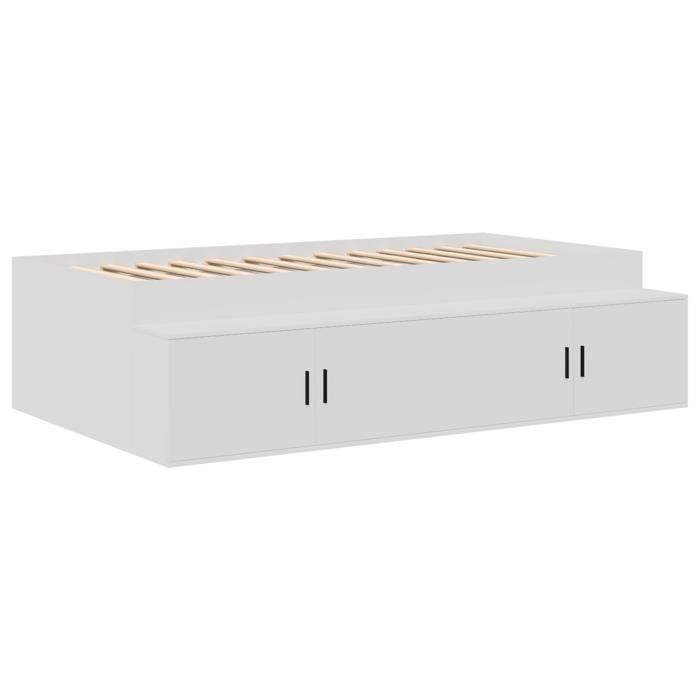 VidaXL White Storage Bed Frames 90x190 Cm 3335205