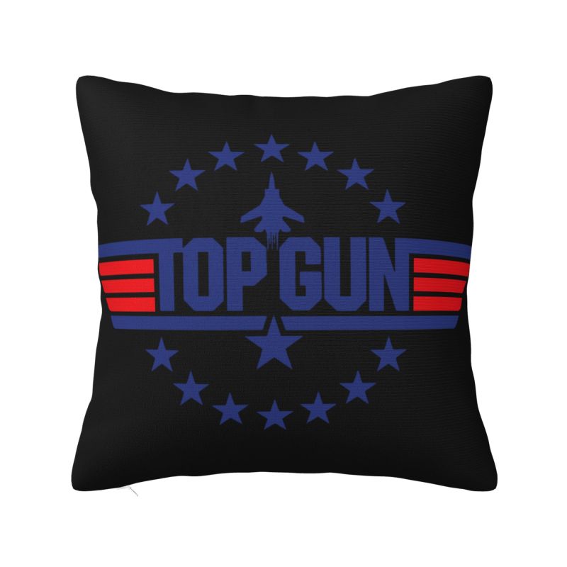 Tom Cruise Maverick Film Top Gun Cushion Covers Soft Luxury Pillow for Sofa