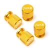 Yxkpz10 For Nissan Juke Accessories 4pcs Car Wheel Tire Valve Caps Tyre Stem Covers Airdust Waterproof