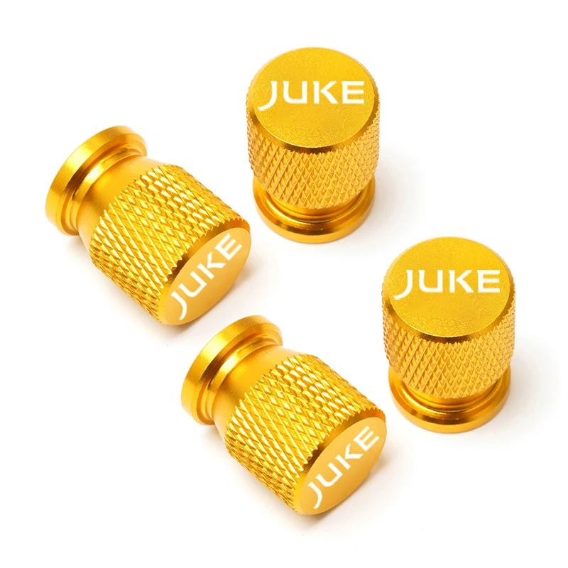 Yxkpz10 For Nissan Juke Accessories 4pcs Car Wheel Tire Valve Caps Tyre Stem Covers Airdust Waterproof