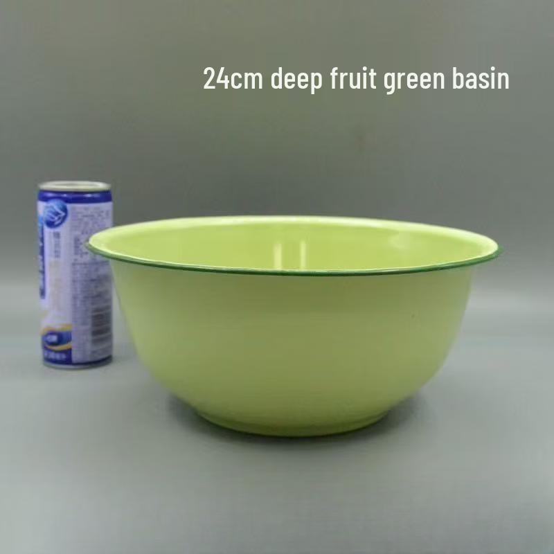 ZISIZ Vintage Enamel Deep Bowl