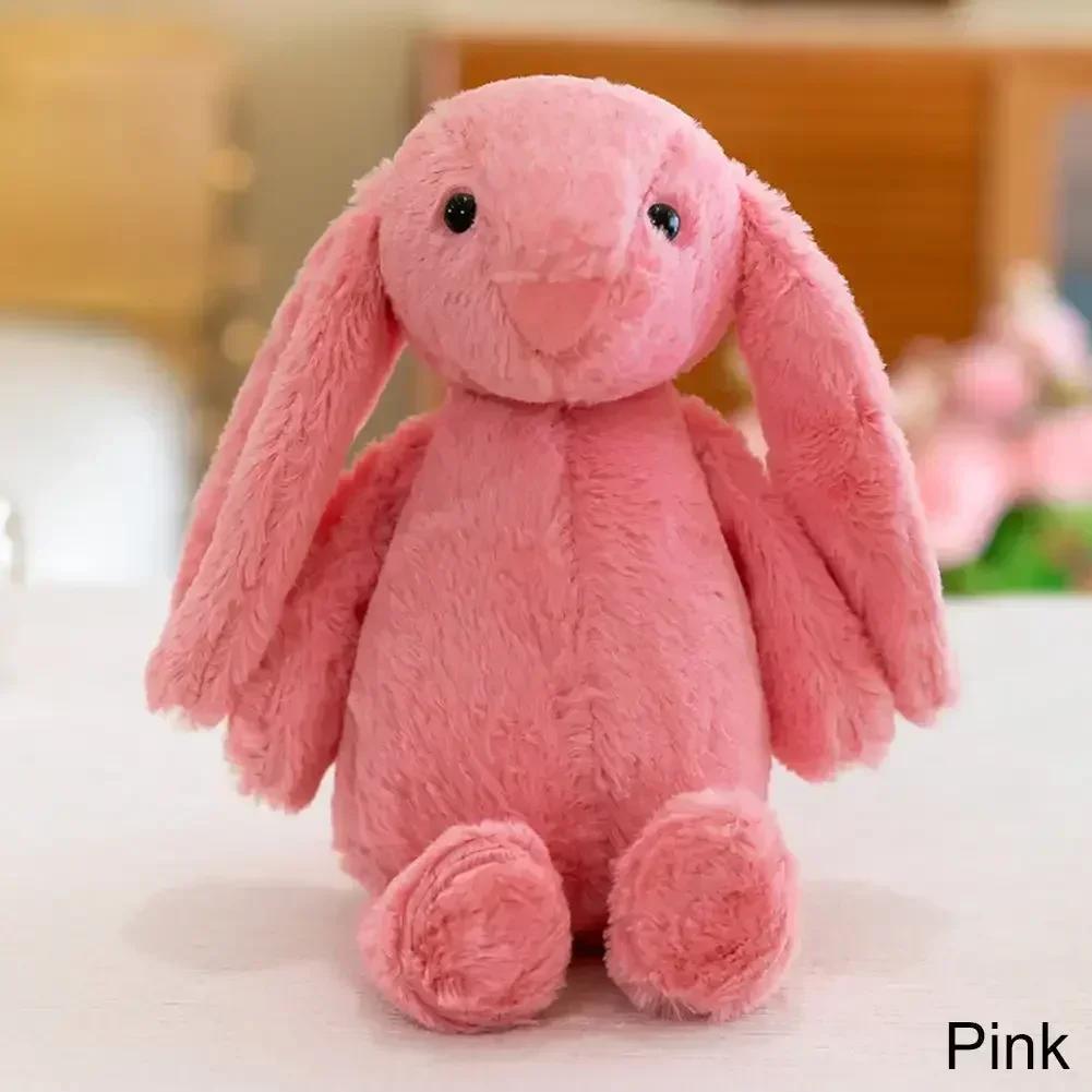 25cm Cute Baby Rabbit Plush Toy Long Ear Soft Stuffed Bunny Doll Sleeping Toy Girls Kids Kawaii Plush Animal Birthday Gifts