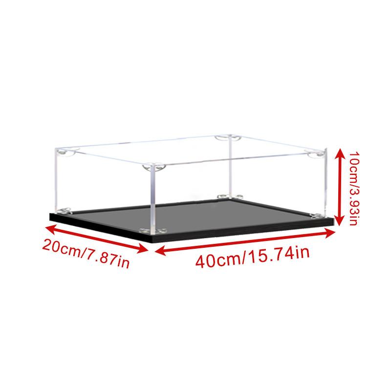 Acrylic Display Case for Collectibles Assemble Clear Dustproof Display Box for Action Figures Model Doll Toys Display Home Storage Case