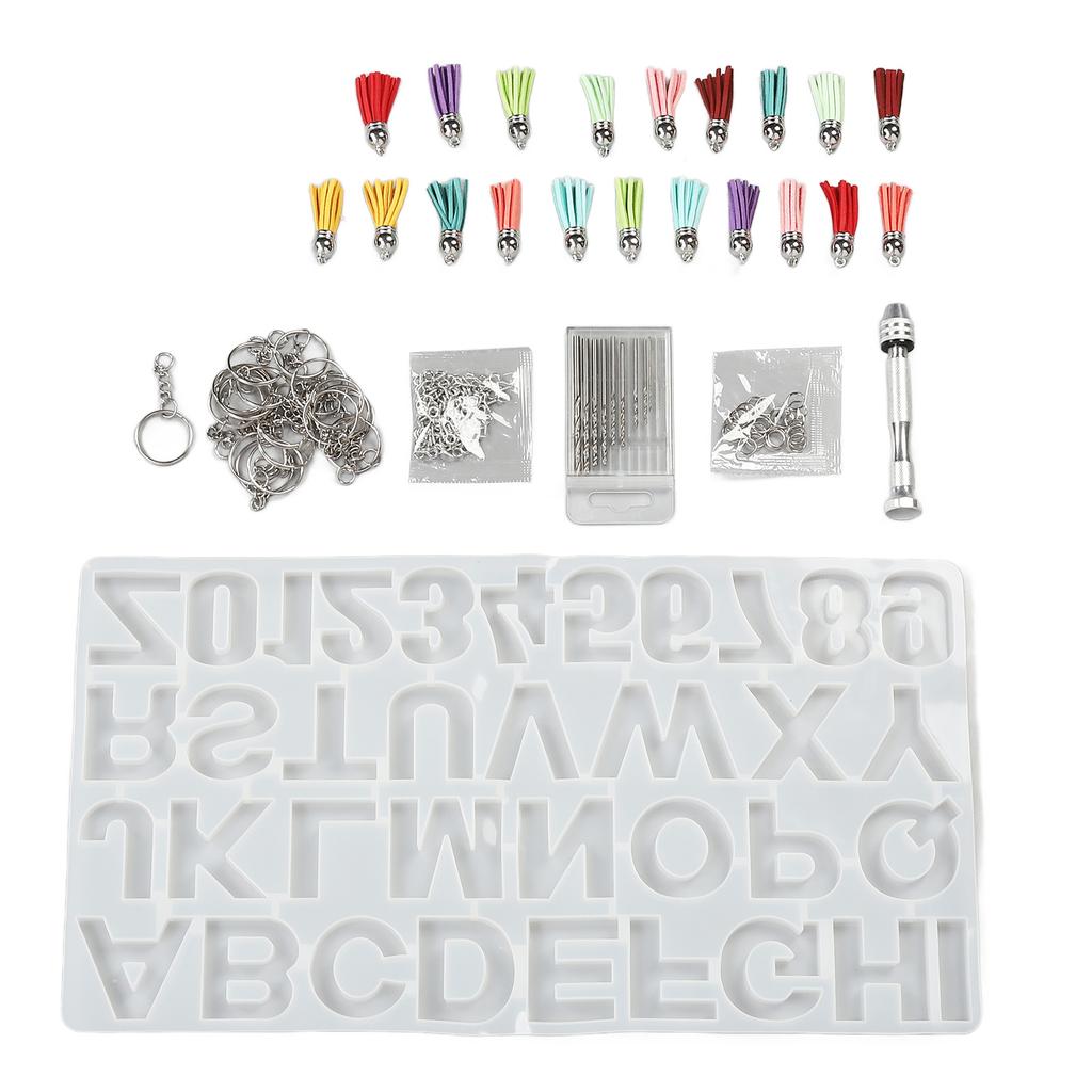 Silikonform-Set    Wiederverwendbare Quastenanhänger Silberne Hörnadeln Werkzeuge für Resin Art C