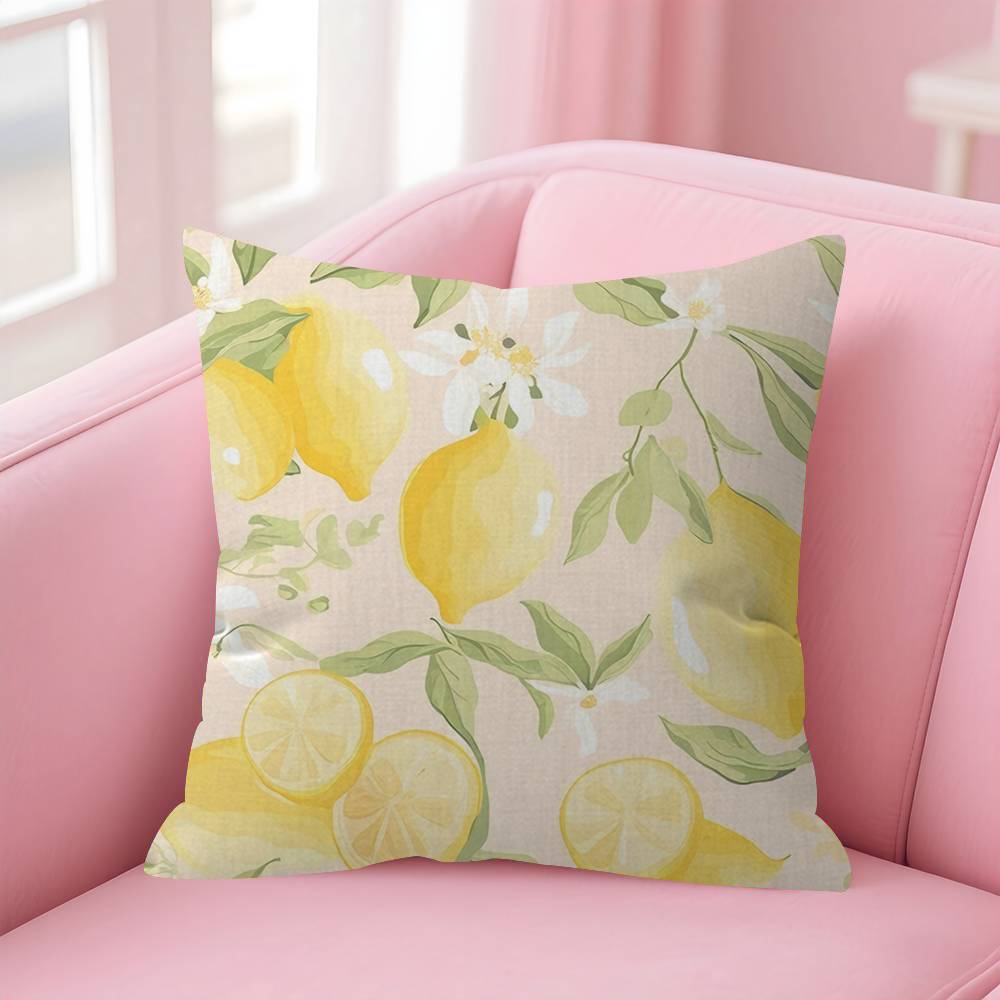 Fruit Lemon Pillow Cover Design Cushion Cover Decor Holiday Decorati