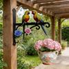 Outdoor Indoor Wall-mounted Hanger Colorful Wall Hook Beautiful Metal Decorative Rack  Courtyard