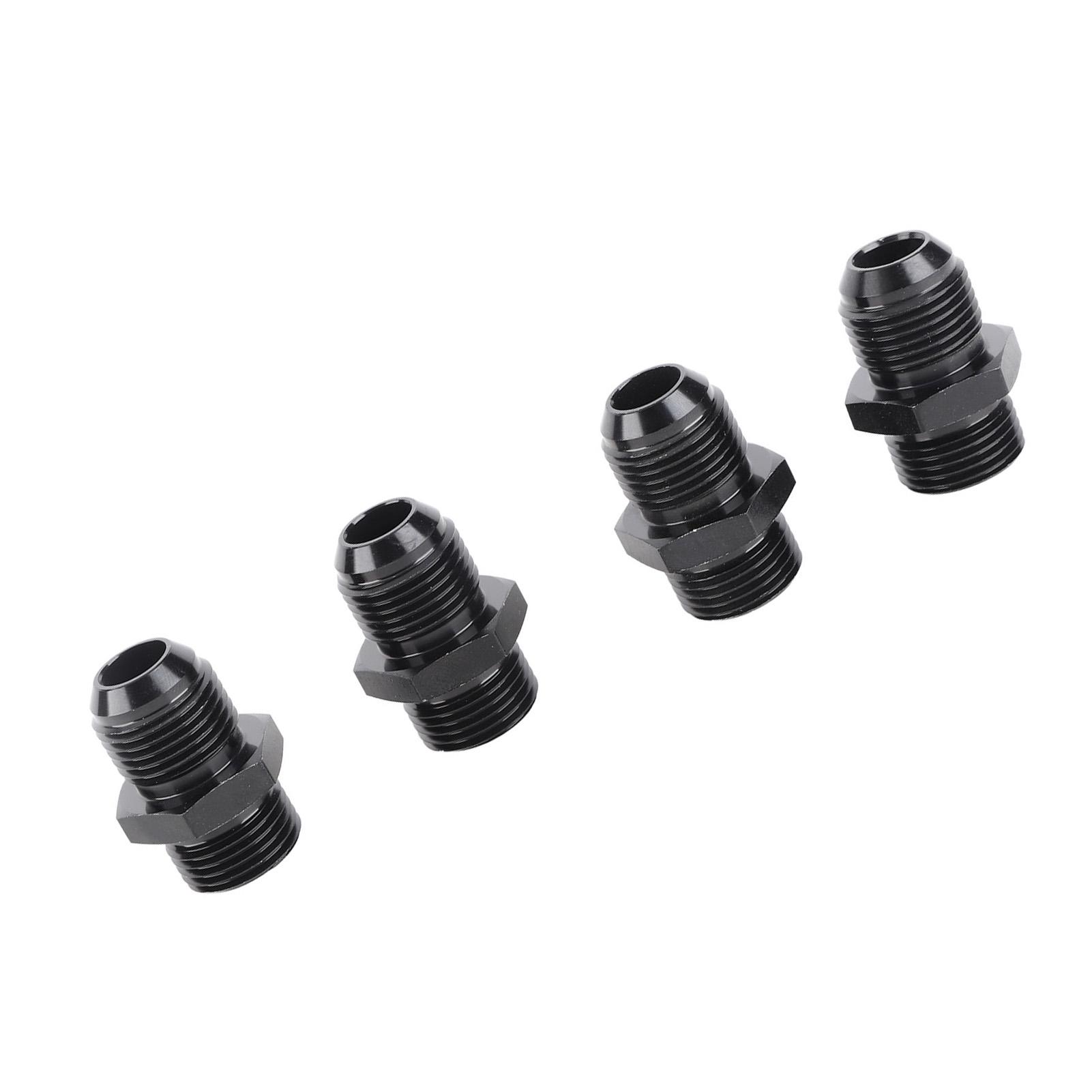 

4 шт. Адаптер топливный O-ring Boss, наружный, 1500 фунтов на кв. дюйм, фитинг-адаптер для топливной рампы, масляного радиатора, топливного насоса, 10AN ORB