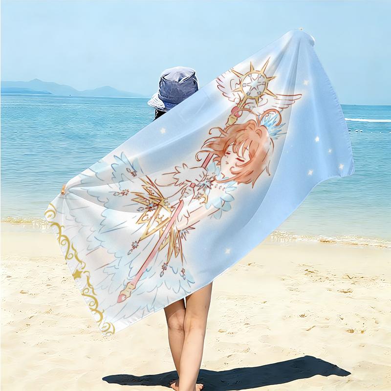1Pc Magical Fairy Princess Beach Towel Microfiber Beach Towel Thin Absorbent For Beach Swimming Yoga Bath Sports 0917231