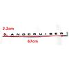 1pcs 3D ABS for LANDCRUISER LAND CRUISER car Letter XSBE6 Front Head Hood Bonnet Emblem Rear Tail Bumper Trunk Sticker Badge Styling