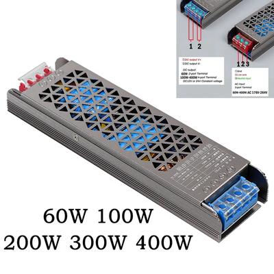 Super tenké AC DC transformátory 220V na 12V 24V Spínaný zdroj 12V 24V Volt 60W 100W 200W 300W 400W Pro domácí osvětlení
