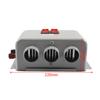 600W Car Universal Electric Heater Kits 3 Hole 12V DC Heating Fan Defogger Glass Defroster Demister