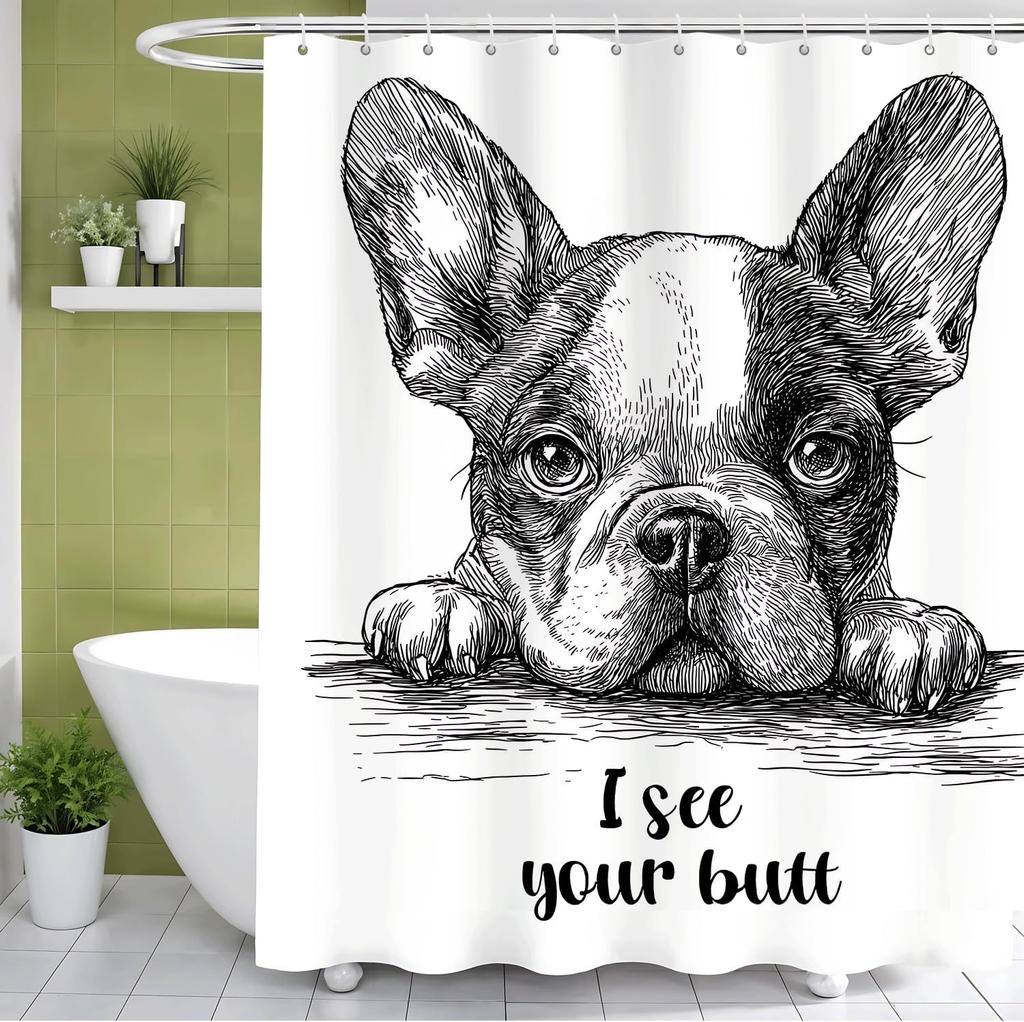 Flowers Butterflies Shower Curtain with Hooks Bathroom Curtain Decor Shower Curtain Waterproof Machine Washable