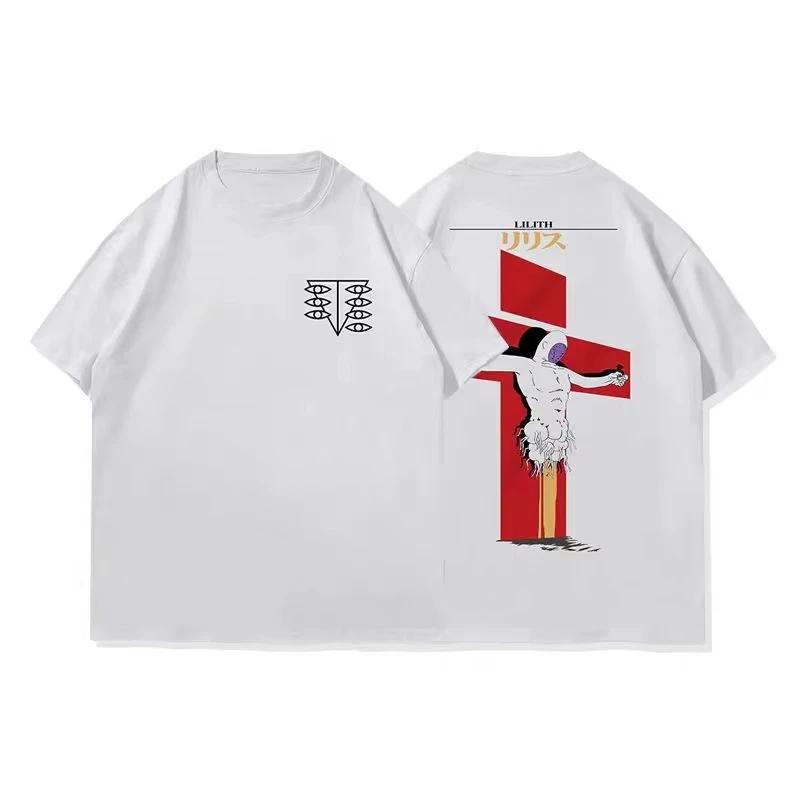 2026 Women Men Neon Genesis Evangelion End of Eva Eye Shirt Classic Style Short Sleeve Shirt Unisex Summer Crew Neck Cotton Tee