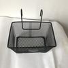 Black Bike Front Basket Metal Mesh E-Scooter E-bike Basket Handlebar Shopping Storage Basket